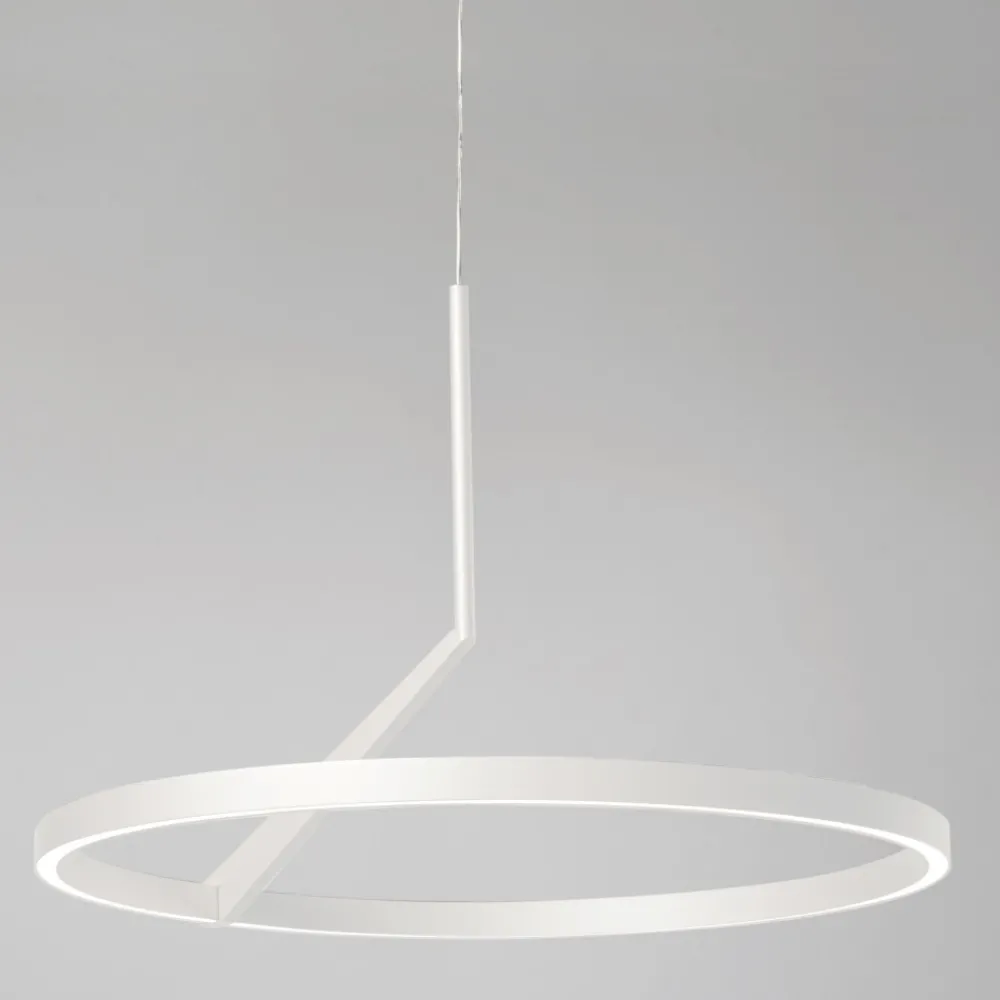 Lampadari Moderni-Vivida International Lampadario moderno bianco led 44w 3000k 4000k vivida meridiana
