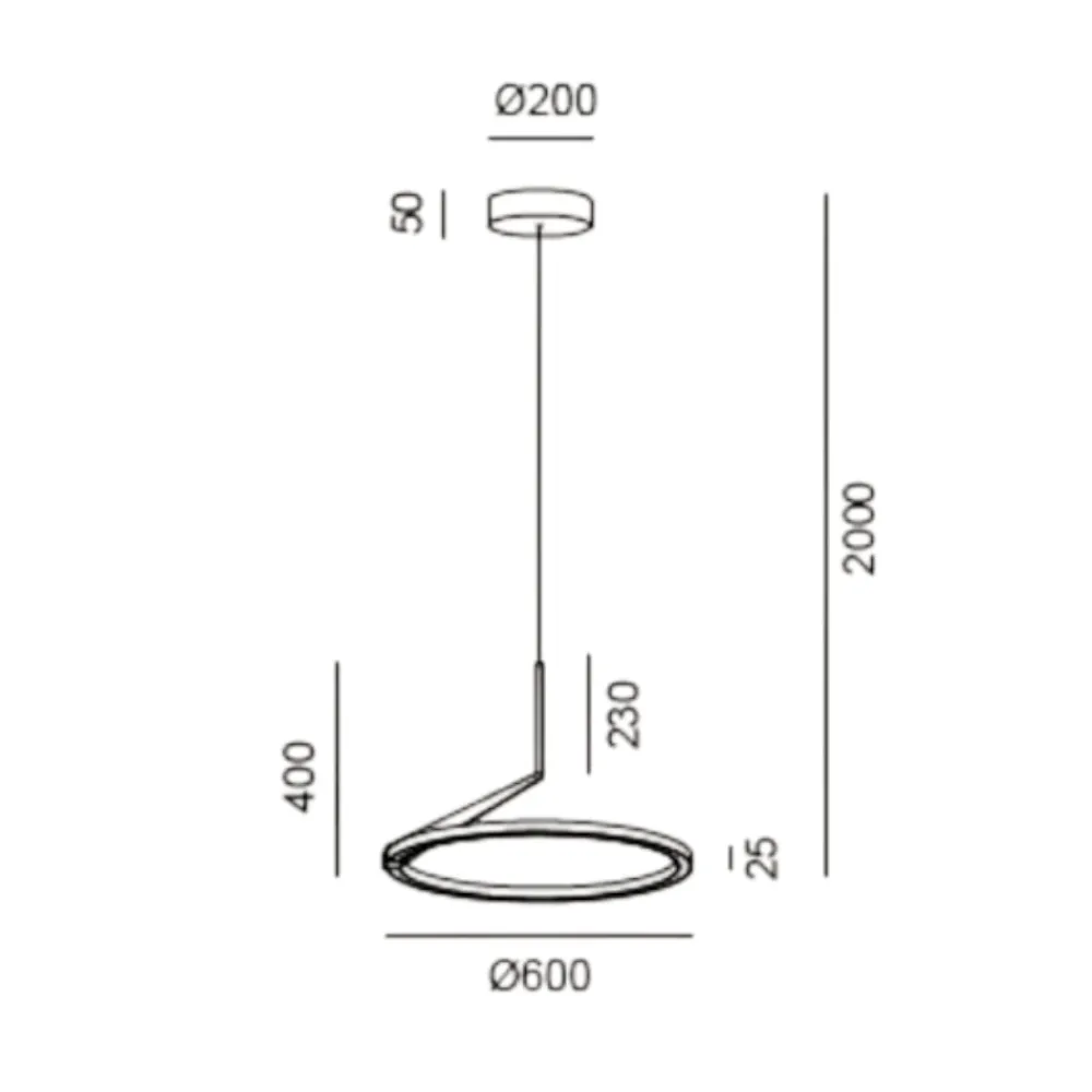 Lampadari Moderni-Vivida International Lampadario moderno bianco led 44w 3000k 4000k vivida meridiana
