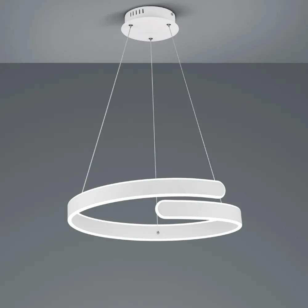Lampadari Moderni-Selezionato da Mazzolaluce Lampadario moderno bianco led 4000k design