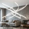 Lampadari Moderni-Top Light Lampadario moderno bianco led 88w 3000k tornado