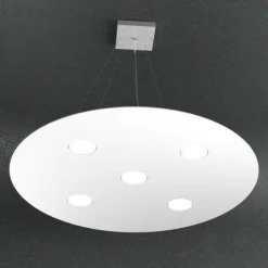 Lampadari Moderni-Top Light Lampadario moderno bianco rotondo toplight cloud