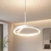 Lampadari Moderni-Vivida International Lampadario moderno bianco vivida meridiana led 17w 3000k 4000k
