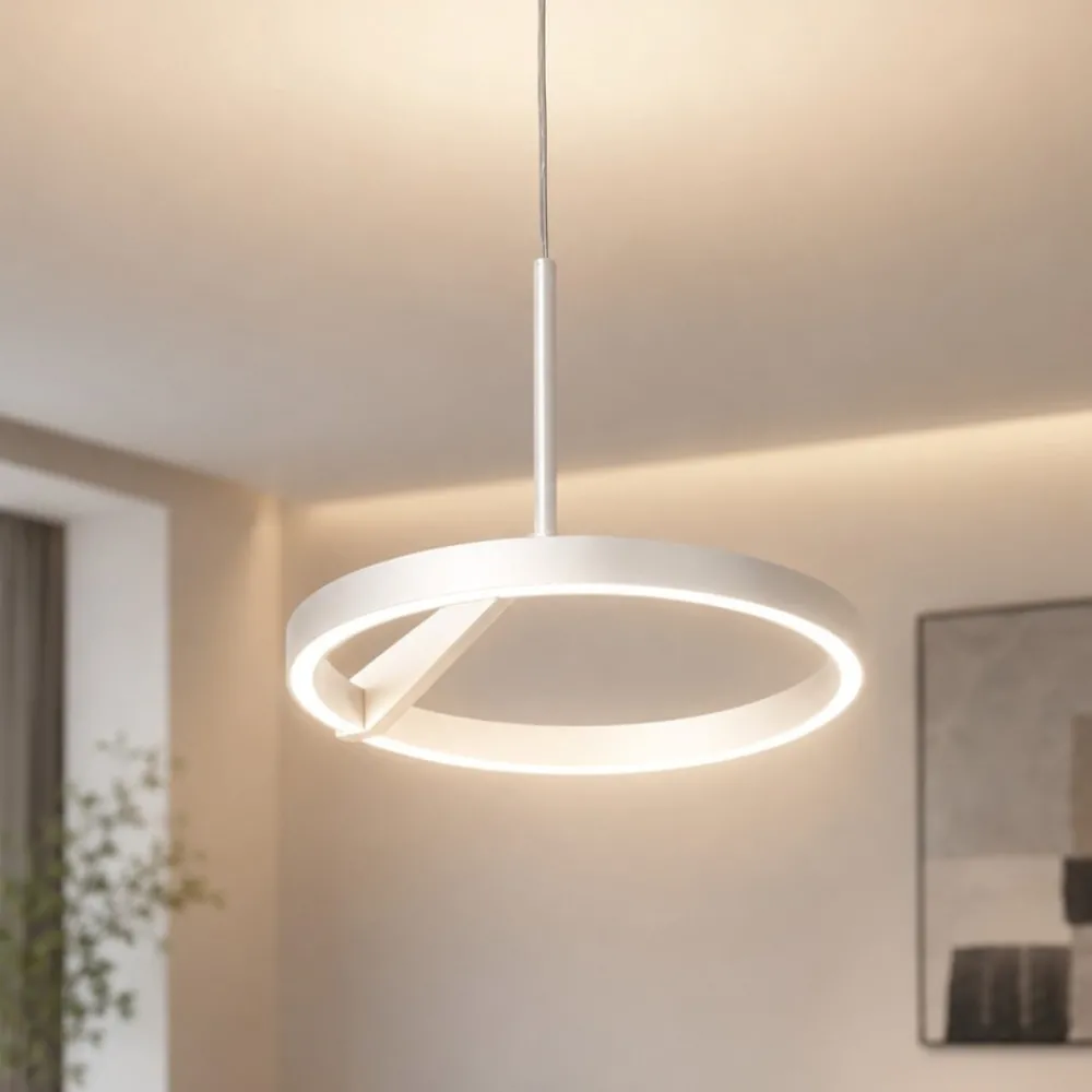 Lampadari Moderni-Vivida International Lampadario moderno bianco vivida meridiana led 17w 3000k 4000k