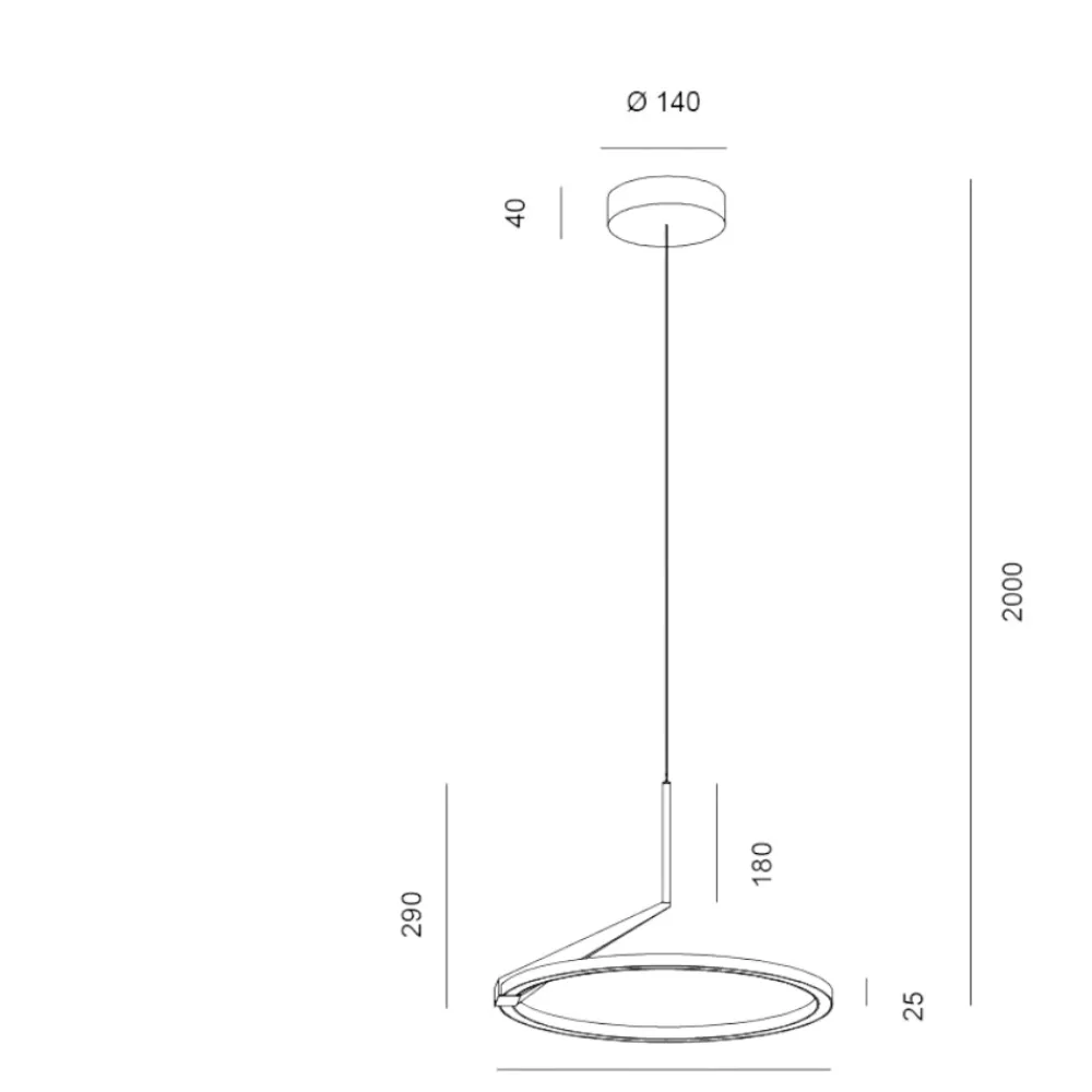 Lampadari Moderni-Vivida International Lampadario moderno bianco vivida meridiana led 17w 3000k 4000k
