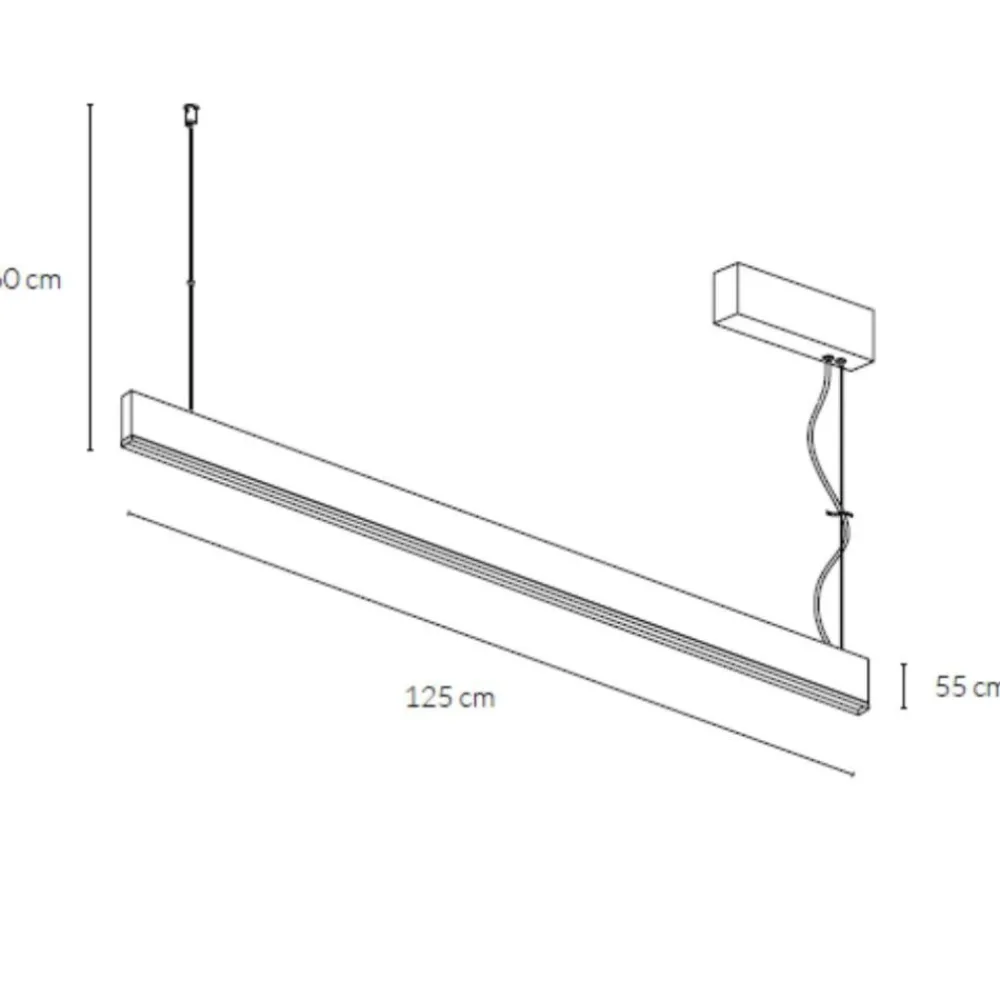 Lampadari Moderni-Vivida International Lampadario moderno bronzo vivida segmento led 40w cct