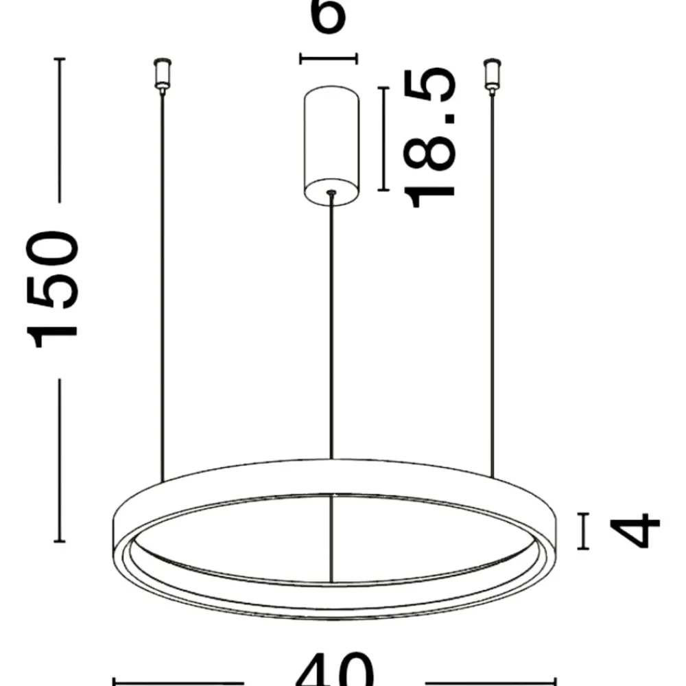 Lampadari Moderni-Selezionato da Mazzolaluce Lampadario moderno cerchio 40cm marrone led