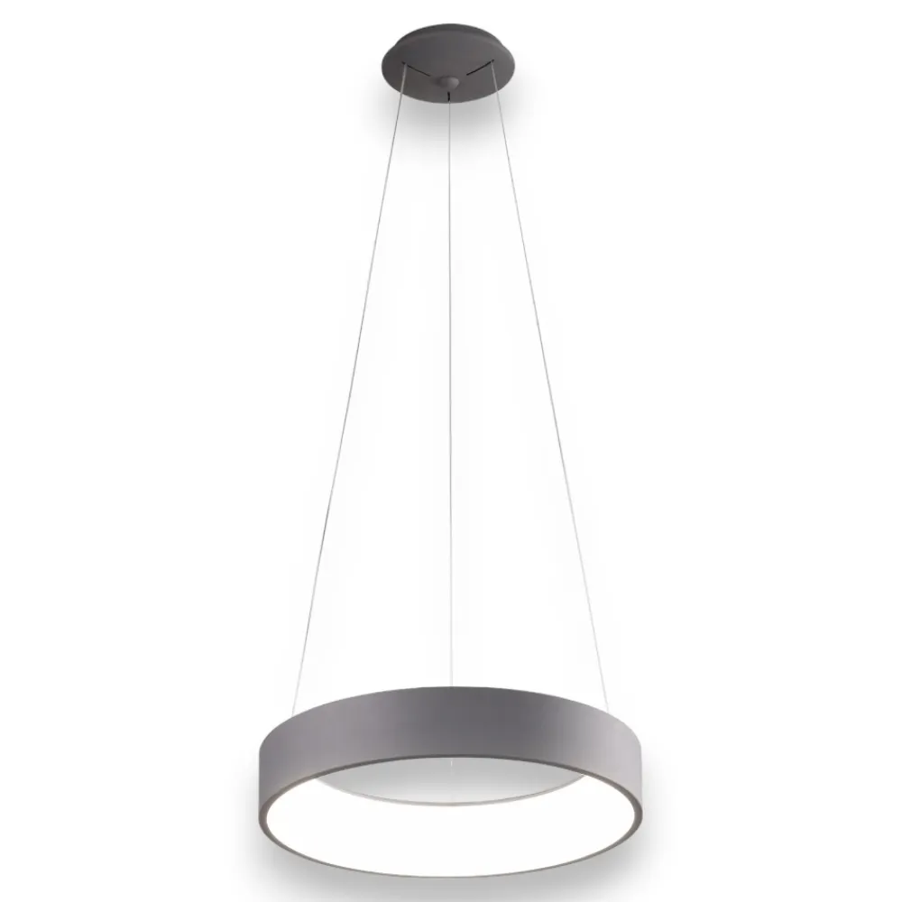 Lampadari Moderni-Affralux Lampadario moderno 60cm band diodi cerchio led 33w 3200k antracite