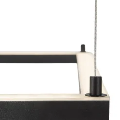 Lampadari Moderni-Selezionato da Mazzolaluce Lampadario moderno 75cm dimmerabile quadrato nero led 40w 3000k