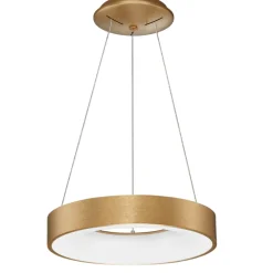 Lampadari Moderni-Selezionato da Mazzolaluce Lampadario moderno 38cm oro cerchio led 30w 3000k