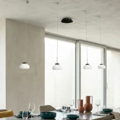 Lampadari Moderni-Fabas Luce Lampadario moderno con lampade a sospensione arabella bianco