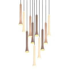 Lampadari Moderni-Selezionato da Mazzolaluce Lampadario moderno con pendenti led da 2700k a 4000k per soggiorno