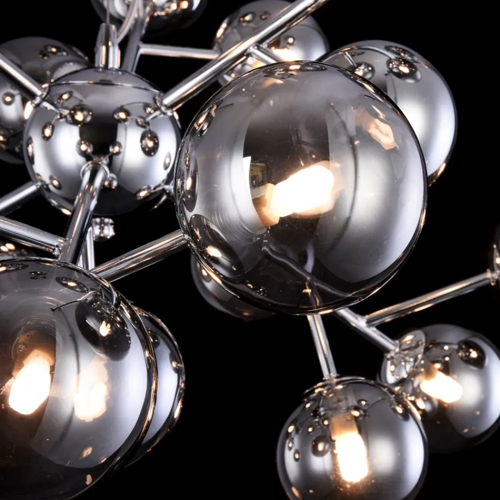 Lampadari Moderni-Maytoni Lampadario moderno dallas per salotto sfere di vetro fume trasparenti