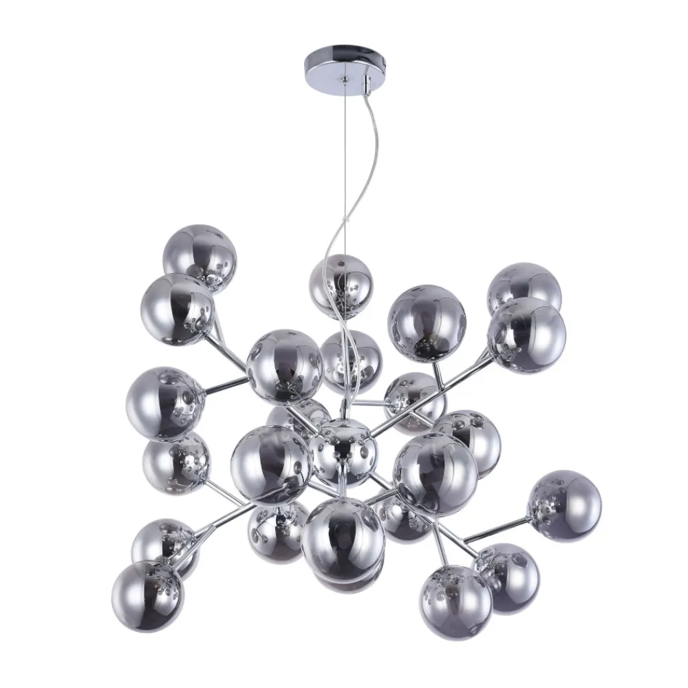 Lampadari Moderni-Maytoni Lampadario moderno dallas per salotto sfere di vetro fume trasparenti