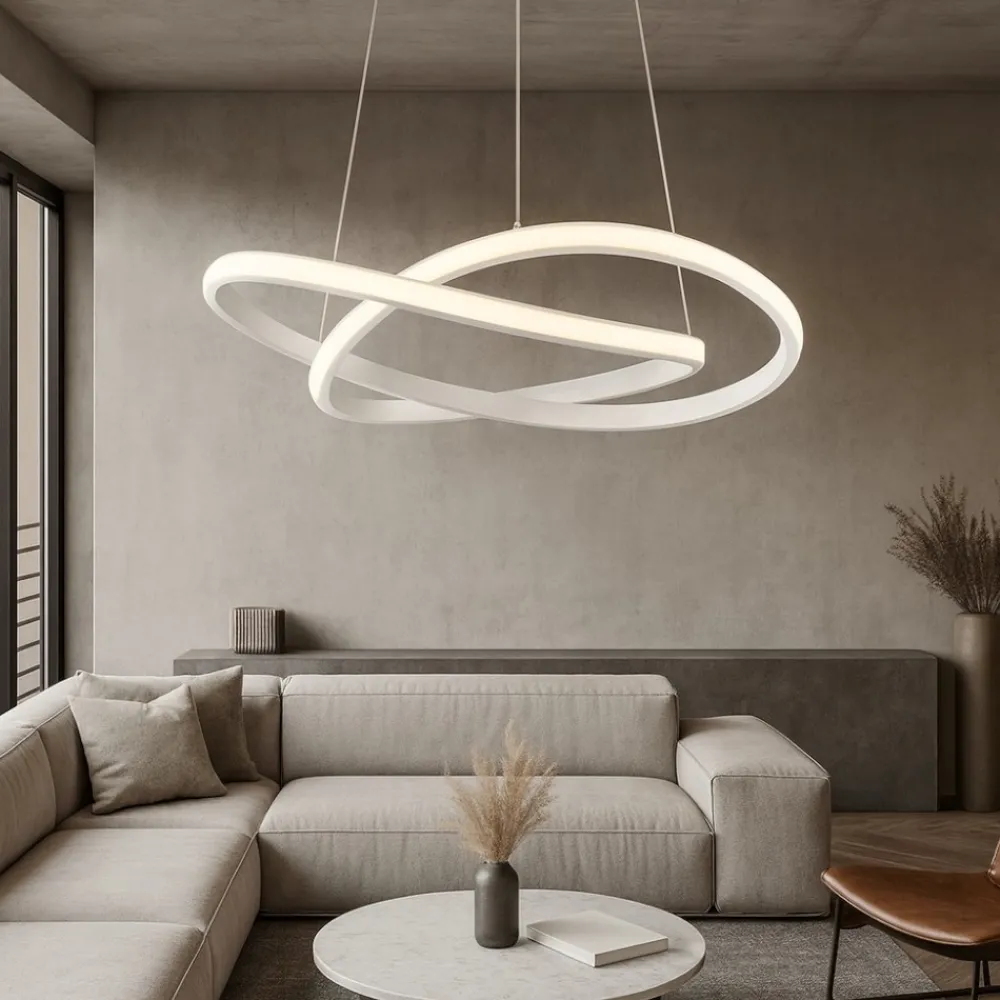 Lampadari Moderni-Selezionato da Mazzolaluce Lampadario moderno da salotto led 4000k h150 cm max