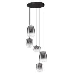 Lampadari Moderni-Selezionato da Mazzolaluce Lampadario moderno da salotto led 3000k vetri design moderno