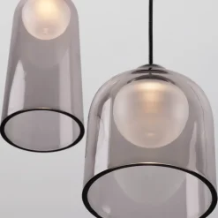 Lampadari Moderni-Selezionato da Mazzolaluce Lampadario moderno da soggiorno led 3000k in vetro