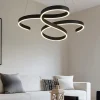 Lampadari Moderni-Selezionato da Mazzolaluce Lampadario moderno da soggiorno led 3000k dimmerabile antracite