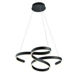 Lampadari Moderni-Selezionato da Mazzolaluce Lampadario moderno da soggiorno led 3000k dimmerabile antracite