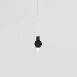 Lampadari Moderni-Selezionato da Mazzolaluce Lampadario moderno da tavolo barra cilindro nero led 20w 3000k