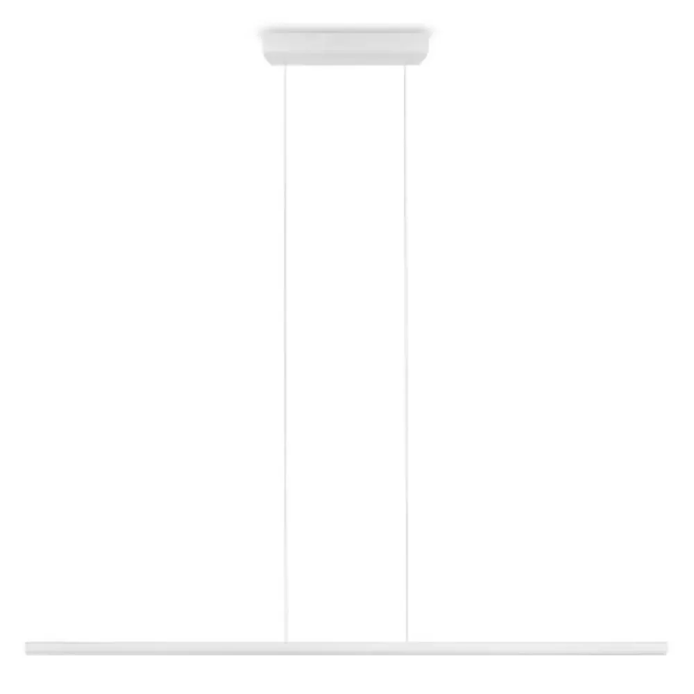 Lampadari Moderni-Linea Light Lampadario moderno da ufficio bianco led 2700k straight