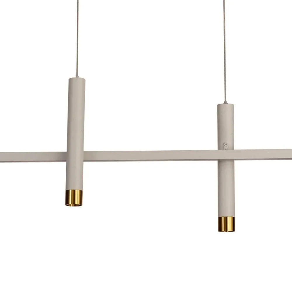 Lampadari Moderni-Selezionato da Mazzolaluce Lampadario moderno design bianco oro per soggiorno