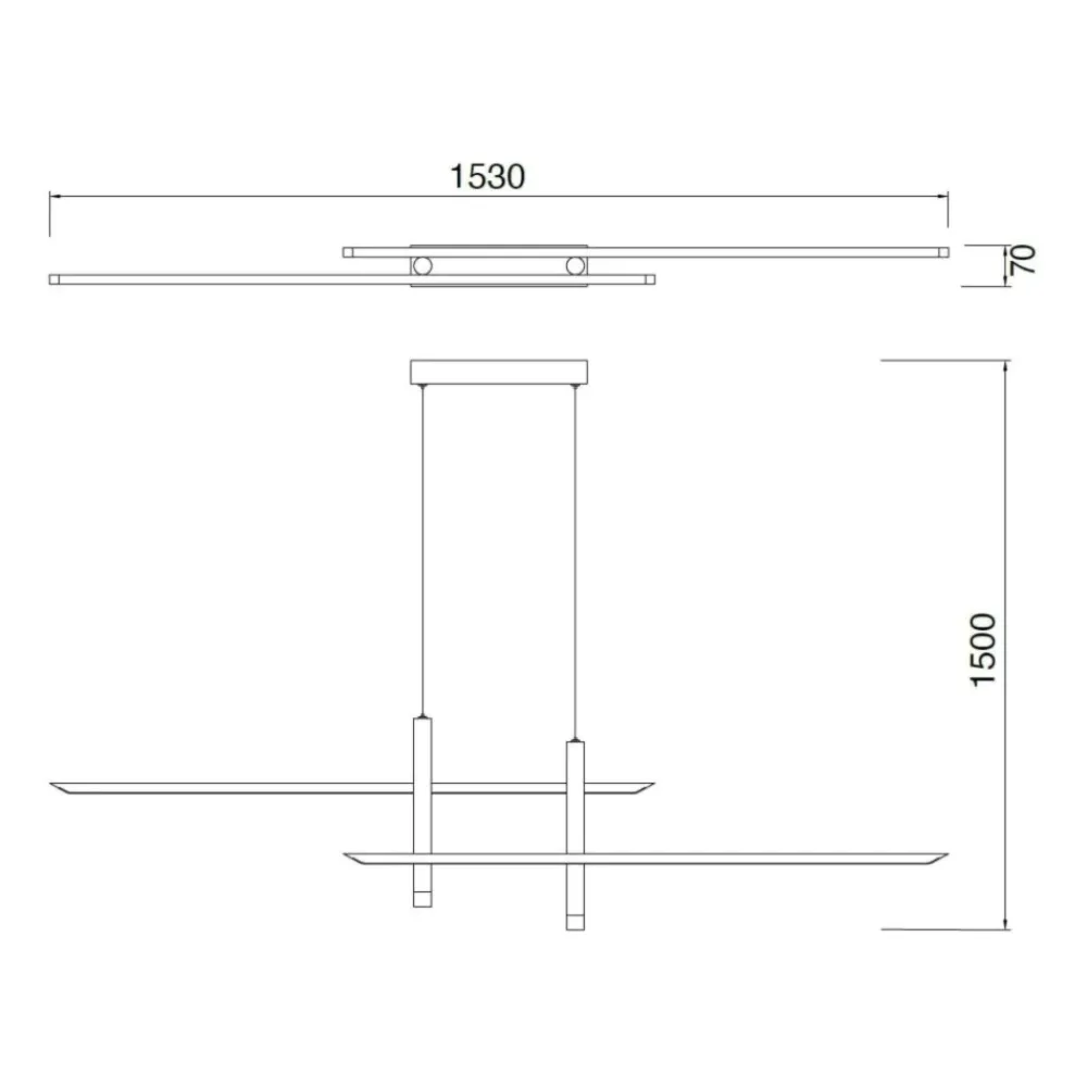 Lampadari Moderni-Selezionato da Mazzolaluce Lampadario moderno design bianco oro per soggiorno