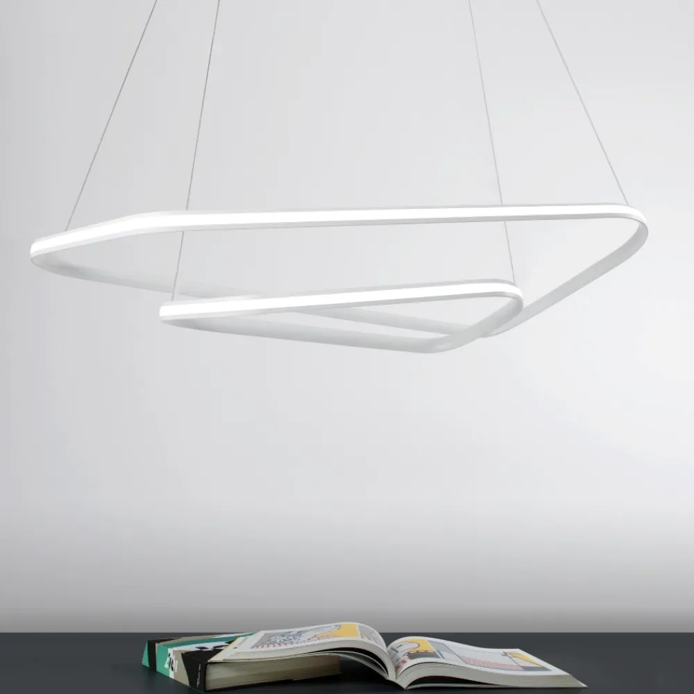 Lampadari Moderni-Vivida International Lampadario moderno design dimmerabile vivida ring led 47w 3000k