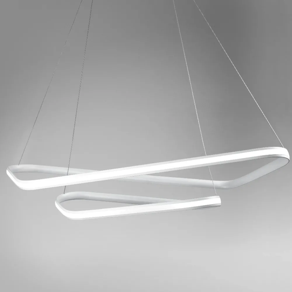 Lampadari Moderni-Vivida International Lampadario moderno design dimmerabile vivida ring led 47w 3000k