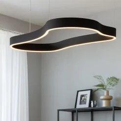 Lampadari Moderni-Selezionato da Mazzolaluce Lampadario moderno design originale colore nero led 3000k