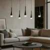 Lampadari Moderni-Vivida International Lampadario moderno design twist vivida nero led 18w 3000k