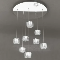 Lampadari Moderni-Top Light Lampadario moderno di cristallo rubik