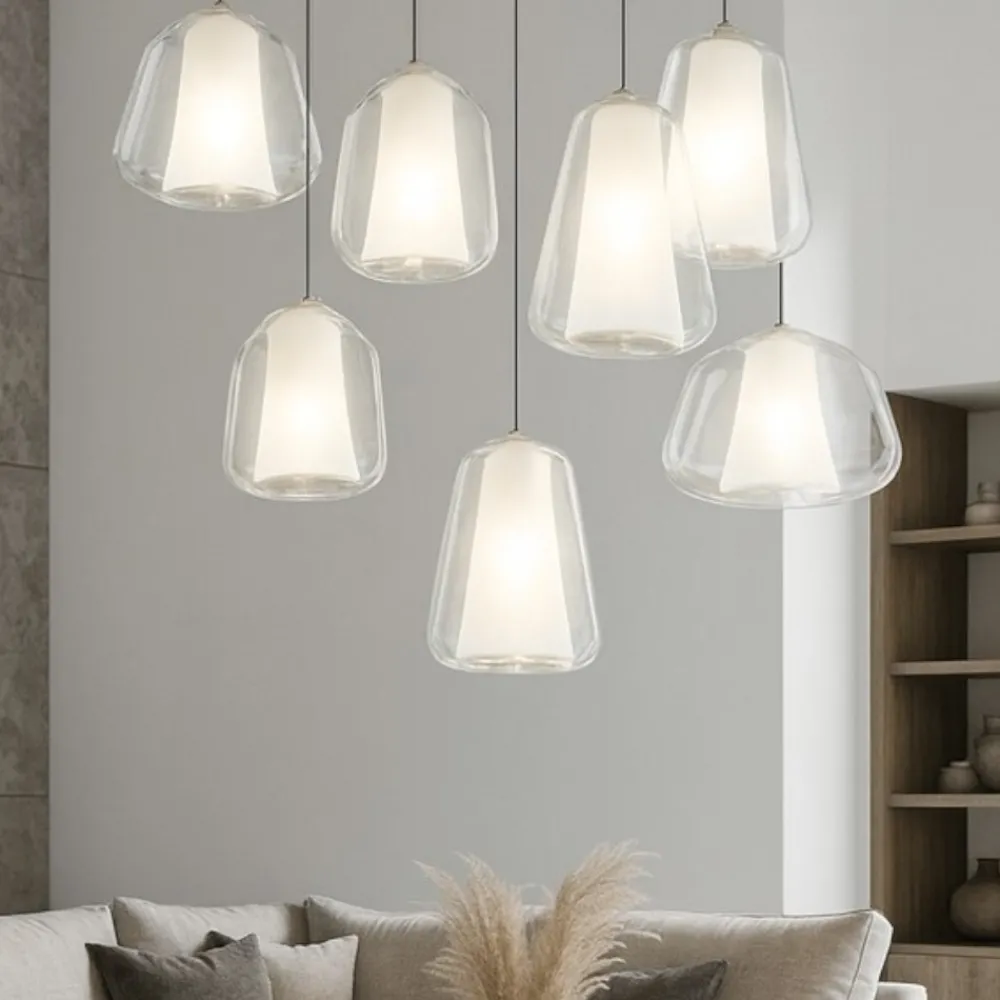 Lampadari Moderni-Top Light Lampadario moderno double skin oro