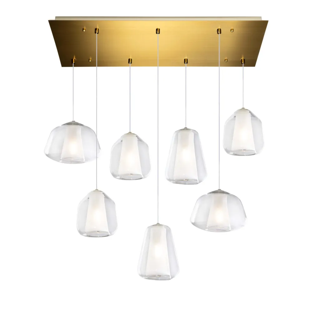 Lampadari Moderni-Top Light Lampadario moderno double skin oro