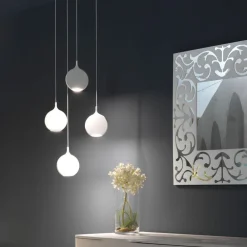 Lampadari Moderni-Vivida International Lampadario moderno due luci vivida smash led 3000k bianco