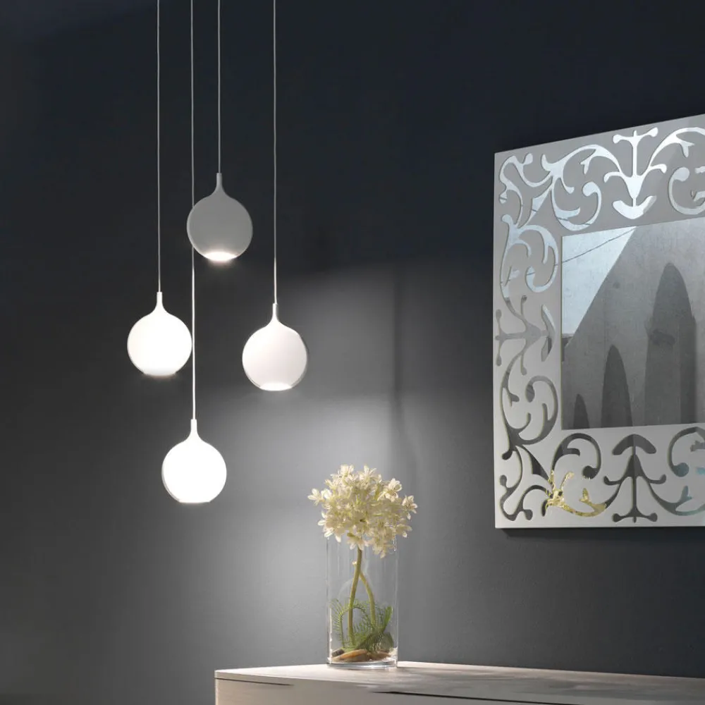 Lampadari Moderni-Vivida International Lampadario moderno due luci vivida smash led 3000k bianco