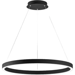 Lampadari Moderni-Gea Luce Lampadario moderno criseide s-g nero led 80w 3000k