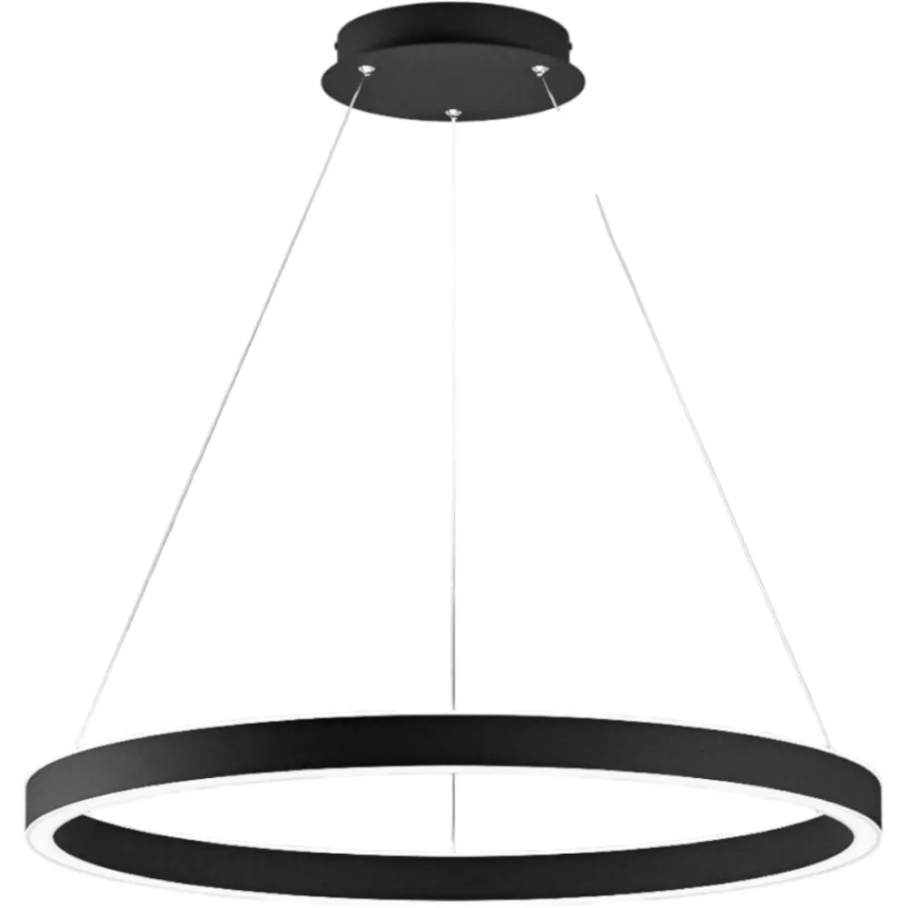 Lampadari Moderni-Gea Luce Lampadario moderno criseide s-g nero led 80w 3000k