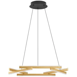 Lampadari Moderni-Selezionato da Mazzolaluce Lampadario moderno geometrico led 3000k oro dimmerabile