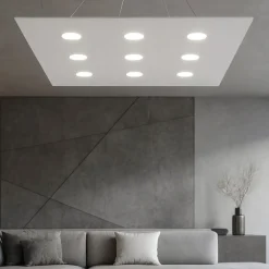 Lampadari Moderni-Top Light Lampadario moderno grigio per soggiorno toplight area