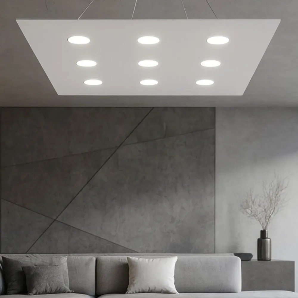 Lampadari Moderni-Top Light Lampadario moderno grigio per soggiorno toplight area