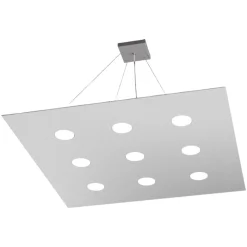 Lampadari Moderni-Top Light Lampadario moderno grigio per soggiorno toplight area