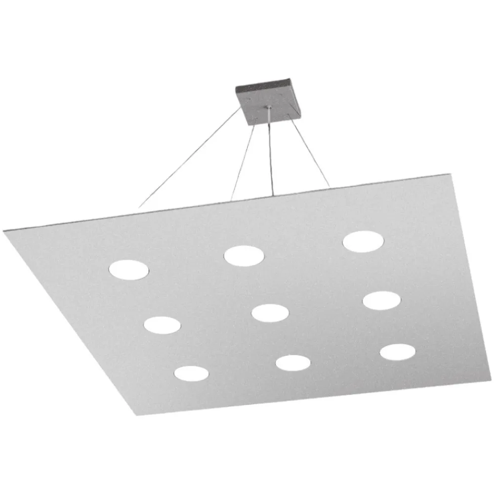 Lampadari Moderni-Top Light Lampadario moderno grigio per soggiorno toplight area