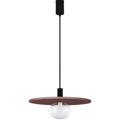 Lampadari Moderni-Selezionato da Mazzolaluce Lampadario moderno hos disco rosso in cemento