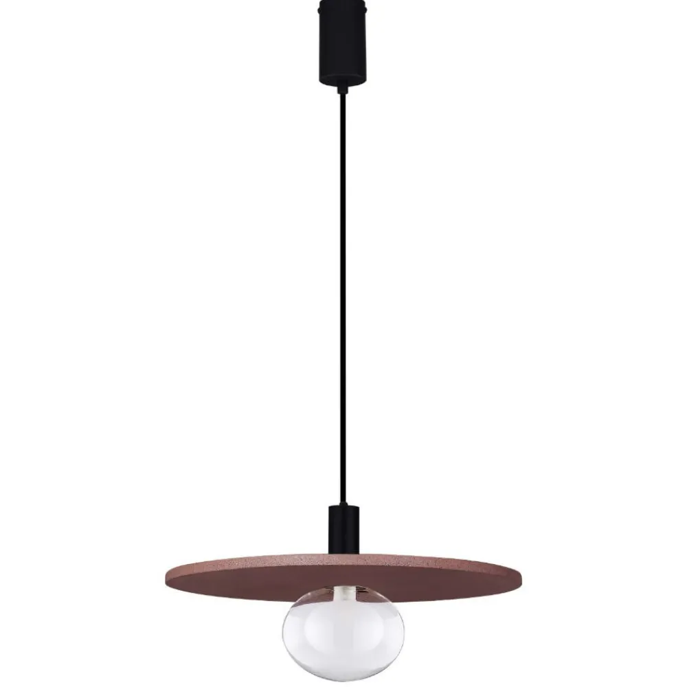 Lampadari Moderni-Selezionato da Mazzolaluce Lampadario moderno hos disco rosso in cemento