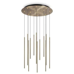 Lampadari Moderni-Ideal Lux Lampadario moderno filo sp12 oro led 2700k