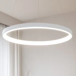 Lampadari Moderni-Gea Luce Lampadario moderno krizia sg bianco led 60w 3000k