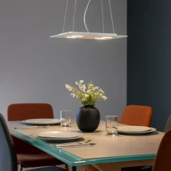 Lampadari Moderni-Affralux Lampadario moderno led bianco flet