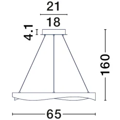 Lampadari Moderni-Selezionato da Mazzolaluce Lampadario moderno led cerchio design nero oro moderna
