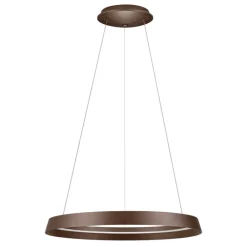 Lampadari Moderni-Selezionato da Mazzolaluce Lampadario moderno led circolare caffe spazzolato