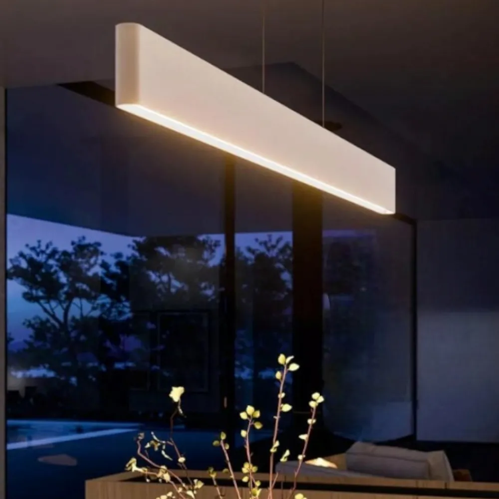 Lampadari Moderni-Linea Light Lampadario moderno led 3000k bianco satori